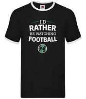 I'd Rather Be Watching Football - Mens Ringer - Footie Player Team Love XXXXL