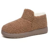 Cotton shoes winter new velvet thickened shoes cross-border home versatile fashion snow boots soft sole one-pedal cotton boots 36