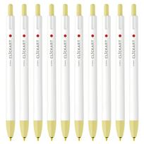 Zebra Clickart 10 Water-Based Pen, Lemon, pens, B-WYSS22-L