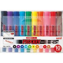 Mitsubishi Pencil Procky Twin Sign Fine Broad 10 PM150TR10CN Water-Based Pen, + Tip, Colors,