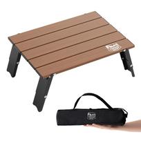 TIMBER RIDGE Outdoor Camping Low Mini Aluminum Folding Height 30kg Load Storage Bag for Solo and Touring Grain Table, Table, Compact, Ultralight,