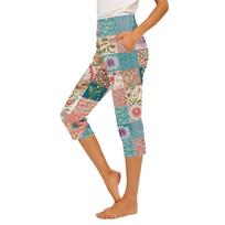 Women's Casual Slim Fit Pants with Elastic Waistband, Side Pockets and Split Hem for Everyday Comfort L