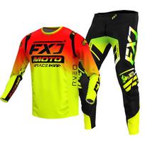 Motocross Jersey & Pant Kits lenktynių kostiumas Racer Gear Set Off-road MX Enduro MOTO Vyriški rinkiniai Moterų kalnų kalnų motociklų kombinacija M-32 yellow