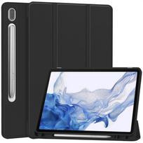 Premium TPU Case for Samsung Tab S9 S8 S7 with Pen Holder 3 Fold Stand Tablet Cover Tab S6 Lite 2022 juoda
