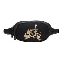 Jordan Poliesterio Per Petį Nešiojama Rankinė Sling Bag Juosmens Krepšys Įprastas Unisex Juoda Auksinė Jordan 9A0260-429 black