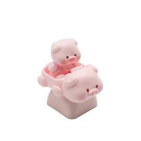 Unique Pig Pattern Keycaps For Mechanical Keyboards Switches Resin Keycap Enhances Aesthetics And Durability 1 white
