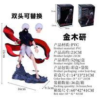 18CM Anime Figūrėlė Tokyo Ghoul Kaneki Ken Animacinis Modelis Stovinti Pozicija Žaislai Dovanos Kolekcija Dekoracijos Ornamentai PVC 1/8 With box