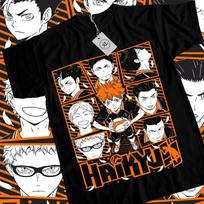 Haikyuu  Volleyball Kuroo Tetsurou Kozume Kenma Anime  Black Unisex T-Shirt M