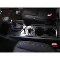 For Mitsubishi triton L200 -2025 2026 Carbon Fiber Center Console Gear Shift Box Cover Water Cup Trim Interior Accessories