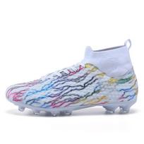Student Leather Foot Male Female Teen Spike Football Shoes Children'S Training Sports Shoe Spike High Top Adult Broken 33