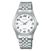 Seiko Alba Quartz Stainless Steel Water Resistant Silver Men's Watch, & Titanium, (10 ATM), Analog, (AEFK426)