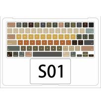 For Macbook Air/Pro/Neo M1 M2 M3 M4 M5 Dopamine Color Keyboard Stickers /Micro Matte Soft Paper Keyboard Film/ Anti-scratch Derocation Keyboard Macbook Pro 13 M1/M2-A2338