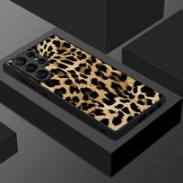 Thin Ring Magnetic Phone Case For Samsung Galaxy S26 Ultra S25 FE S24 S23 S22 Plus S21 FE Leopard Print Hybrid TPU+PC Matte Cover Samsung S23 FE