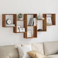 Wall Shelf, Old Wood, 159X18X66 Cm