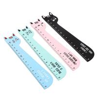 4PCS Kitten Themed Measuring Rulers Wood Drawing Rulers Measurement Tool for Technical Drawing Engineering Drafting 1