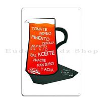 Gazpacho Women On The Verge Of A Nervous Breakdown Metal Plaque Poster Mural Club Party Club Print Cinema Tin Sign Poster 20x30cm（7.8x11.8inch）