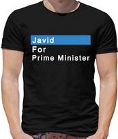 Javid For Prime Minister - Mens T-Shirt - PM Tory Conservative Sajid XS