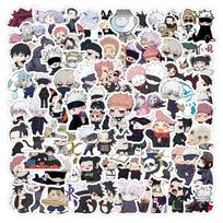 10/30/50/100ps Anime Jujutsu Kaisen Stickers Funny Cute Cartoon Itadori Yuji Gojo Satoru Decals Laptop Guitar Fridge Car Sticker