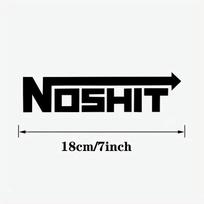 NOSHIT Nos Style Decal Funny Car Truck Vinyl Sticker  Racing Window Decal Stickers  Window Decals