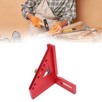 Red and Gray Multi Angle Ruler Aluminum Alloy Drawing Line Ruler Carpenter Square  Engineering