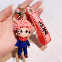 New Jujutsu Kaisen Anime Keychain Figure Gojo Satoru Itadori Yuji Custom Keyring Cartoon Funny Toys Gift for Friends 7.9x4.1cm
