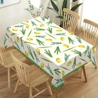 Happy Sukkot Waterproof Tablecloth Jewish Party Decor Washable Sukkot Polyester Table Cloths Holiday Kitchen Dining Table Decor 100x145cm