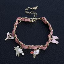 Anime Card Captor Sakura Bracelet Cardcaptor Sakura Clow Charm Pendant KINOMOTO Sealing Wand Statement Bracelets Jewelry