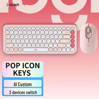 Logitech POP ICON COMBO Wireless Keyboard and Mouse Set
