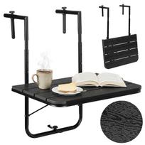 ARETTO black folding balcony table