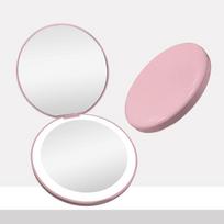 Hot Sale Portable Folding Cosmetic Hand Held Mirror Round Compact Personalized Cute Mirror for Beauty Mini Pocket Mirror