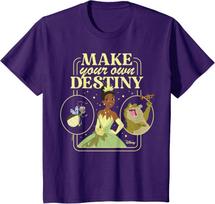 Hot Fashion Casual Disney Princess - Tiana Make Your Own Magic T-Shirt S-4XL Four Seasons XXXL