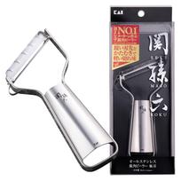 KAI Corporation Seki Magoroku Extremely Made in All Stainless Dishwasher Easy to Silver DH3356 Peeler, Compact, Sharp-Angled, Bladed, Japan,