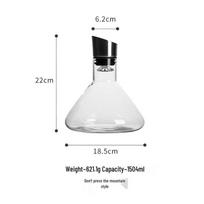 Elegant Iceberg Waterfall Wine Decanter: Creative Fast-Filter Glass Jug for Red Wine Non-Press Mountain Waterfall Decanter