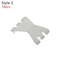 Aid Supplies Multi Tools Sports Fasten Buckles Fixation Clamps Hooks Clip Replacement Metal Clips 10pcs-Style 2