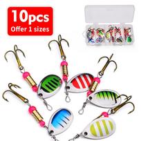 Rotating Glitter Lure Composite Glitter Set 3.5g Biomimetic False Bait Metal Glitter Set Fishing Gear Accessories 3.2g 6cm