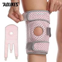 AOLIKES 1PCS New Knee Brace with Side Stabilizers - Adjustable Knee Support with Patella Gel Pad, Knee Wraps for Men & Women Left leg