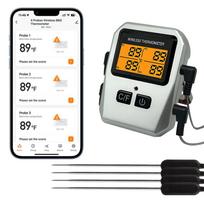 100M Belaidis Mėsos Maisto Termometras Virtuvės Gaminimo Įrankis Orkaitė Grilis Kepsninė Bluetooth Temperatūros Matuoklis Barbekiu Priedai