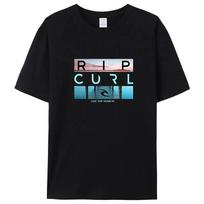 Selling Rip Live the Search Beauty Curl Logo Men's T-Shirt Summer Amazing Quality n White Top Tees Male New T-Shirt S