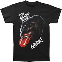 Rolling Stones Men's Grrr Black Gorilla T-Shirt Black S juoda