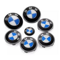 7 vnt. automobilio priekinis ženklelis, galinis ženklelis, ratlankio dangtelio lipdukas, skirtas bmw E46 E90 E60 F10 F11 F20 F30 F34 F01 G20 G21 G31 G38 X1 X3 X5 X7 45-74-82 68mmX4