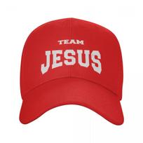 Individualus vintažinis komandos Jėzus juokinga krikščioniška beisbolo kepurė Unisex moterims reguliuojama tėčio kepurė sportinės snapback kepurės Adjustable Cap white