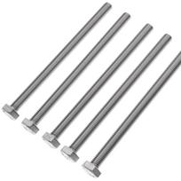 5Pcs Hex Head Bolts Stainless Steel Metric Full Thread Anti Corrosion Strong Holding Power for Wood Construction Mounting Needs 10.5X1.4X1.2CM