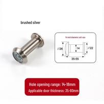 Copper 200° Wide-Angle Anti-Theft Door Peephole with Anti-Pry & Anti-Rotate Feature for Hotels and Guesthouses