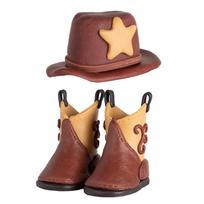 3Pcs Pink Cowboy Cake Decorations Cowboy Hat Boot Cake Toppers Western  Cowgirl Birthday for Western Theme Party Favors Supplies brown