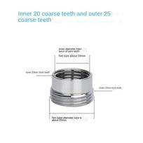 Virtuvės maišytuvo adapterių rinkinys 18/20/22/24 mm iki 22 mm su tarpine metalinis vyriškas moteriškas taupantis maišytuvo jungtis vonios kambario priedai white