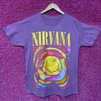 Nirvana Never Mind Smiley Face Purple Tshirt size Large M