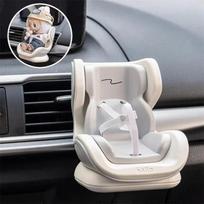 Labubu lėlės sėdynė automobilio kėdutė saugos kėdutė Kawaii lėlė oro išleidimo anga aromaterapijos dekoracija aukštos kokybės automobilio interjero dekoracija No Dolls balta
