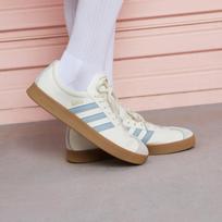 adidas VL Court Classic Off White Wonder Blue Gold Metallic 35.5