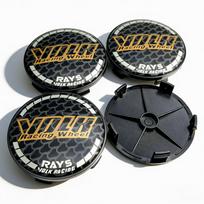 4pcs JDM VOLK Racing Logo Rays Badge Car Wheel Center Caps 68MM Clips 63MM Wheels Hub Cap Rim Hubcaps Dust Cover Car Accessories (as the picture,VOLK Badge)