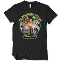 Licensed Steven Rhodes My Imaginary Friends Think I'm Cool Men T-Shirt XL